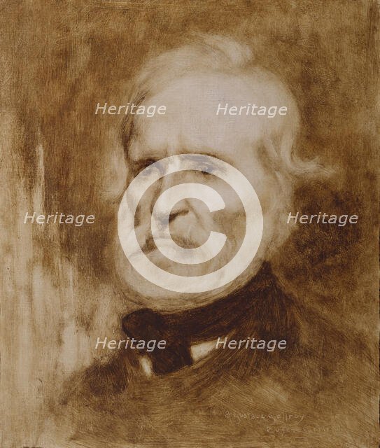 Portrait of Louis-Auguste Blanqui (1805-1881), c. 1880. Creator: Carrière, Eugène (1849-1906).