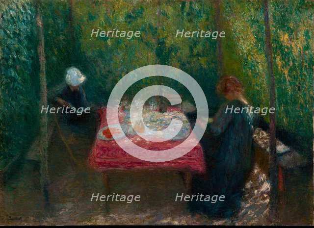 Coolness or Under the pergola.