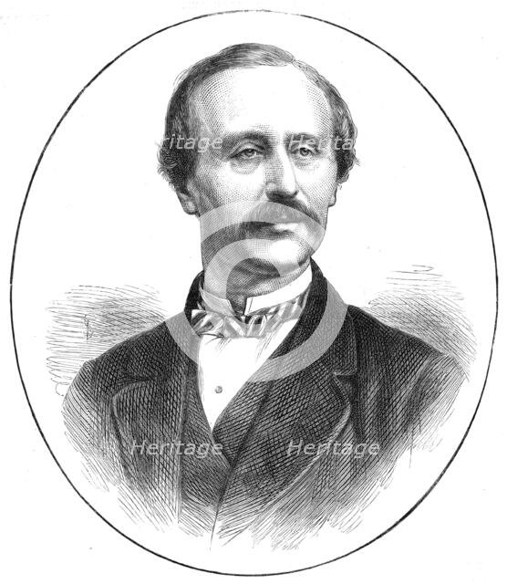 The late Mr. Henry Gamble Blagrove, 1872. Creator: Unknown.