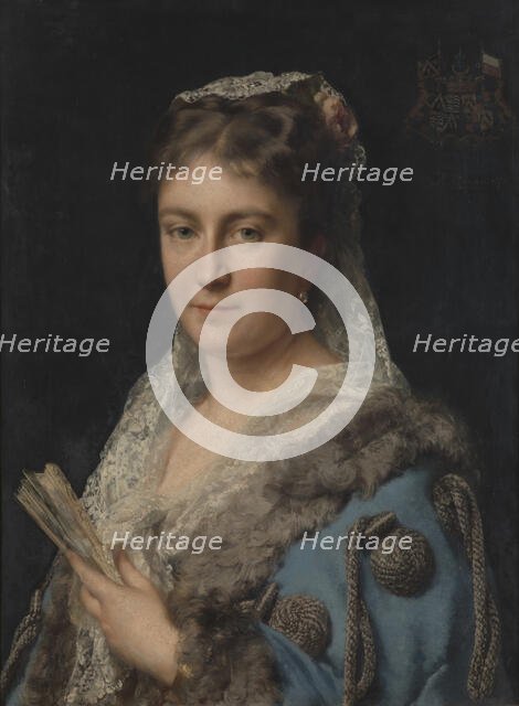 Madame Edith Marie Antoinette Constance van Eersel, the Artist's Wife, 1878. Creator: Karel Ooms.