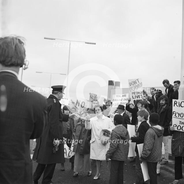 Westway Flyover, A40, Paddington, City of Westminster, London, 28/07/1970. Creator: John Laing plc.