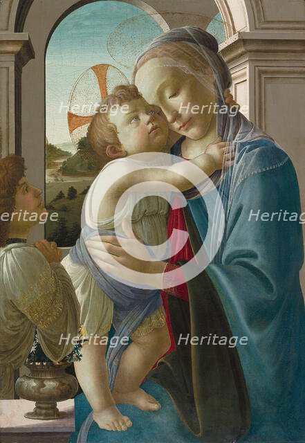 Virgin and Child with an Angel, 1475/85. Creator: Sandro Botticelli.