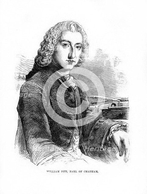 William Pitt, 1st Earl of Chatham, British Whig statesman, 1872. Artist: Unknown
