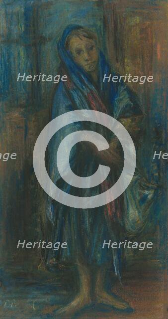 Girl with a backpack. Creator: Teodor Tekel.