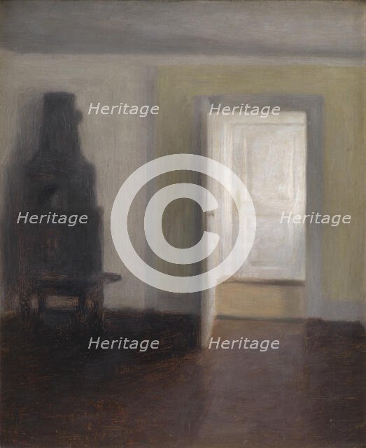 Interior. An Old Stove, 1888. Creator: Hammershøi, Vilhelm (1864-1916).