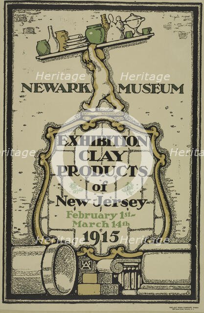 Newark museum. Exhibition of clay products, c1915. Creator: Unknown.