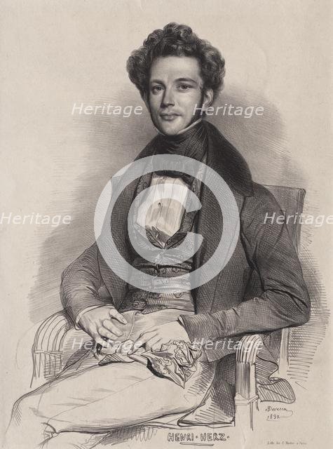 Henri Herz, Pianist , 1832. Creator: Achille Devéria (French, 1800-1857).