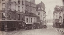 Rue du Haut-Pave (Pantheon in Distance), 1865-69. Creator: Charles Marville.