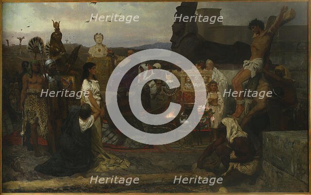 Martyrdom of early Christians, 1885. Creator: Siemiradzki, Henryk (1843-1902).