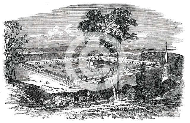 Design for a Self-Supporting Village, 1850. Creator: Unknown.