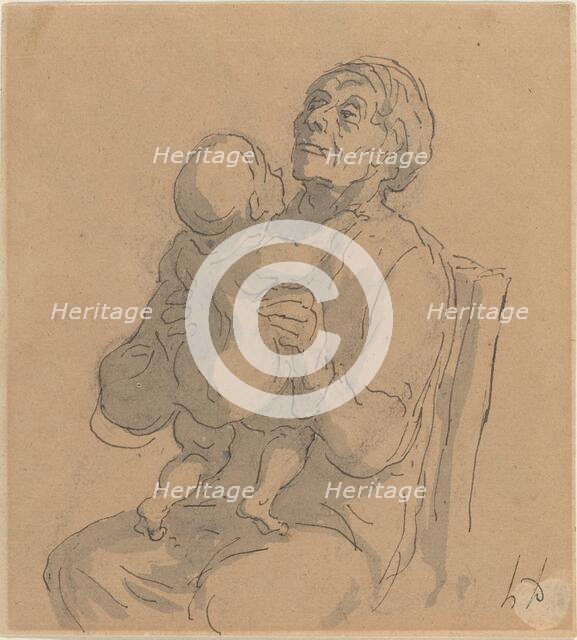 The Grandmother. Creator: Honore Daumier.