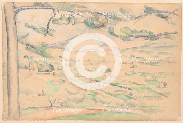 Montagne Saint-Victoire (The Arc Valley), c. 1885. Creator: Paul Cezanne.