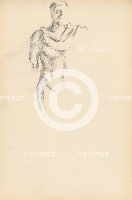 Study of a Standing Male Figure after the Antique, c. 1895. Creator: Paul Cezanne.