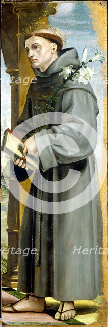 Saint Anthony of Padua. Artist: Zenale, Bernardo (1464-1526)