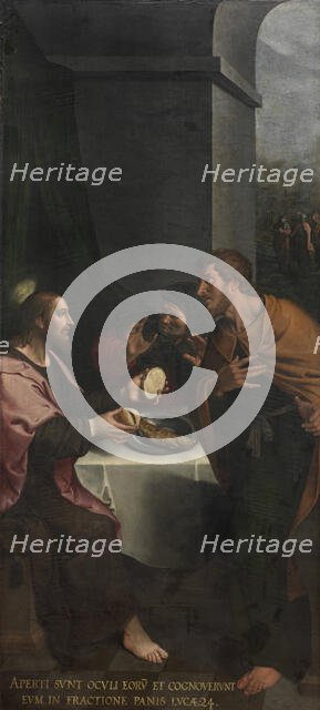 The Supper at Emmaus, 1589-1596. Creator: Ambrosius Francken I.