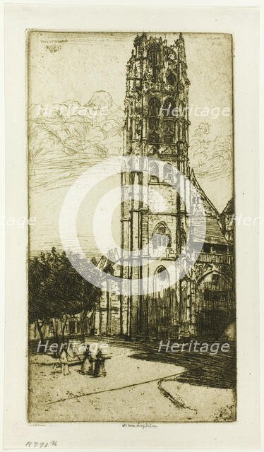 Tour St. Laurent, Rouen, 1899. Creator: Donald Shaw MacLaughlan.