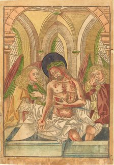 Christ in the Tomb with Two Angels, 1490/1500. Creator: Unknown.