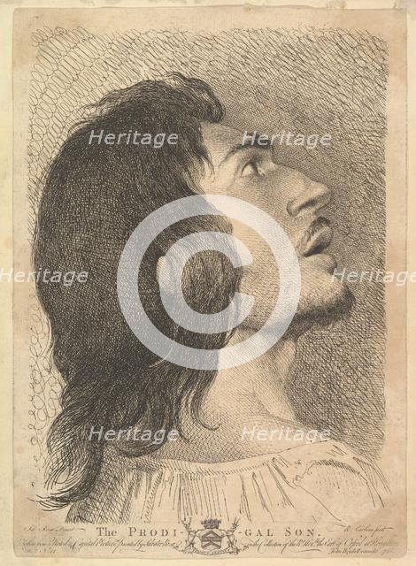 Head in Profile of Prodigal Son, 1766. Creator: Richard Earlom.