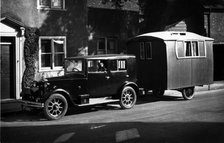 1926 Rover 10 with 1927 Lady Nimble caravan. Creator: Unknown.