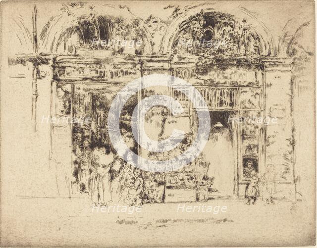 Sunflowers, Rue des Beaux-Arts, 1892/1893. Creator: James Abbott McNeill Whistler.