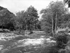 Tarr Steps, near Dulverton, Exmoor, Somerset, c1955. Creator: Arthur Charles Kirby Ware.