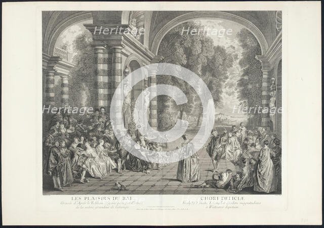 The Pleasures of the Ball, 1730. Creator: Gérard Jean-Baptiste Scotin.