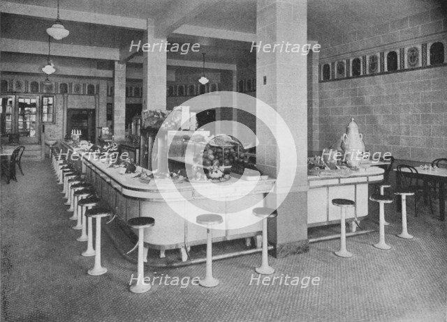 Lunch room, George Washington Hotel, Washington, Pennsylvania, 1923. Artist: Unknown.