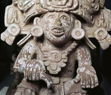 Zapotec pottery vessel of a priest, 4th century. Artist: Unknown