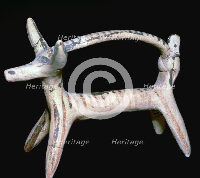 Corinthian terracotta bull, 6th century BC. Artist: Unknown