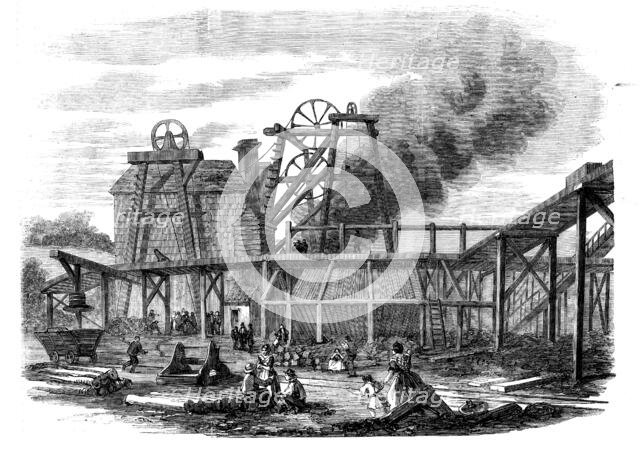 The Page Bank Colliery-pit on Fire, 1858. Creator: Unknown.
