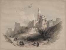 Citadel of Jerusalem, without the Walls, Tower of David, 1839. Creator: David Roberts (British, 1796-1864).