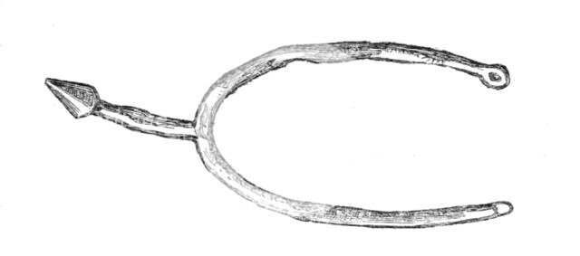 The Meyrick Collection at South Kensington: Anglo-Norman spur, 1869. Creator: Unknown.