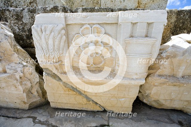 A monument at Eleusis, Greece. Artist: Samuel Magal