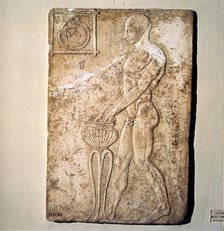 Roman Votive relief of Athlete from Republican Period, Rome, c2nd century BC. Artist: Unknown.