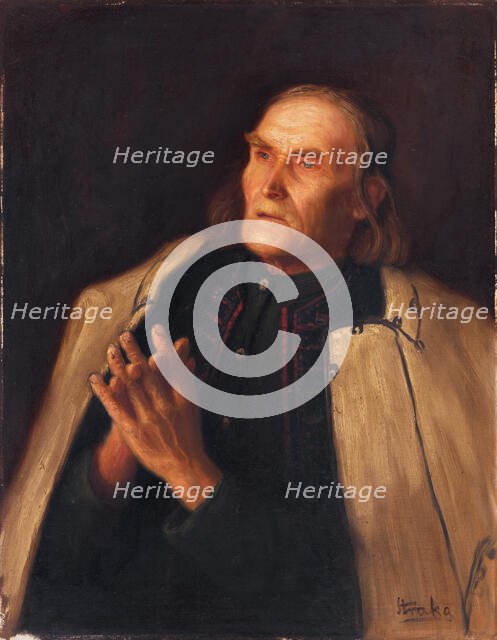Peasant praying, c1928. Creator: Stefan Straka.