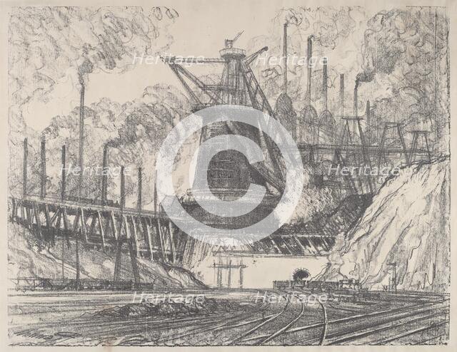 The Big Mill, Gary, Indiana, 1915. Creator: Joseph Pennell.