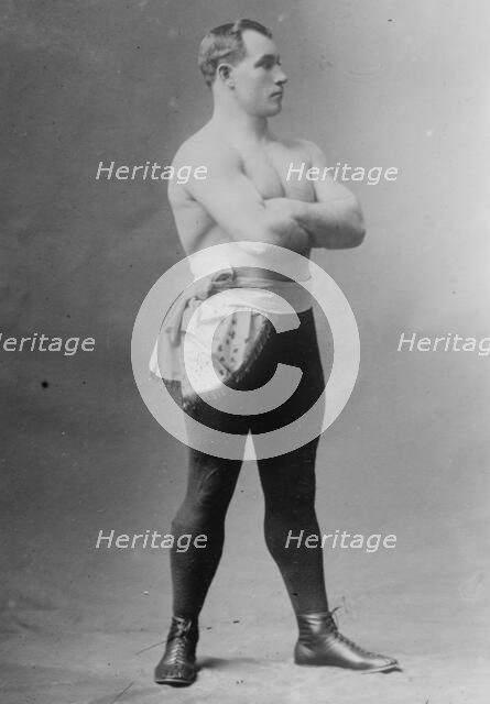 Sharkey in athletic outfit, 1910. Creator: Bain News Service.