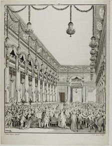 Royal Feast, 1782. Creators: Jean-Michel Moreau, Antoine Jean Duclos.