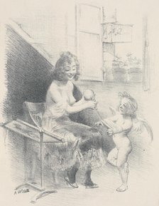 Impatience", dessins original pour les "Maîtres de l'Affiche"., c1897. Creator: Adolphe Willette.