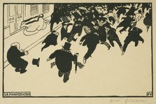 La Manifestation (The Uprising), 1893. Creator: Felix Vallotton.