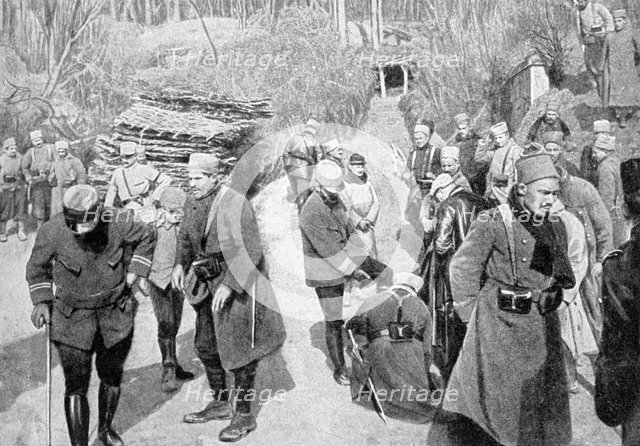 French colonial soldiers in Picardy, France, World War I, 1915. Artist: Unknown