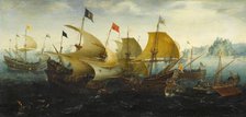 The Battle of Cadiz, 1608. Creator: Aert Anthonisz.