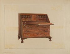 Desk, c. 1936. Creator: Isadore Goldberg.