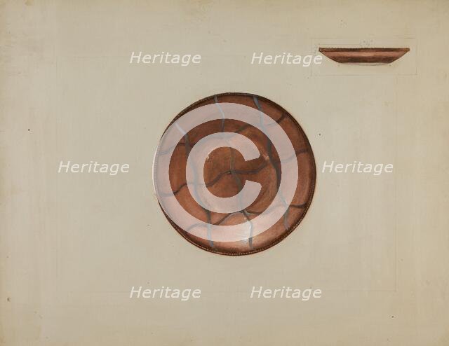 Pa. German Plate, c. 1936. Creator: Ella Josephine Sterling.