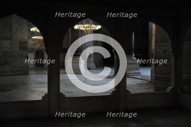 Tribune of the singers, Hagia Sophia, Istanbul, Turkey, 2013.  Creator: LTL.