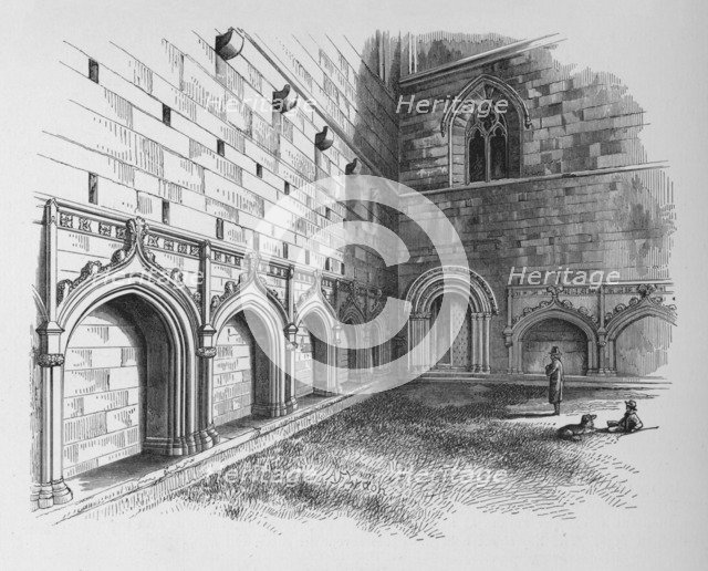 'The Cloisters', Melrose Abbey, c1880, (1897). Artist: Alexander Francis Lydon.