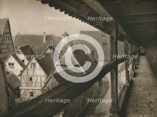 'Rothenburg o. d. T. - Wehrgang. Archer's gallery', 1931. Artist: Kurt Hielscher.