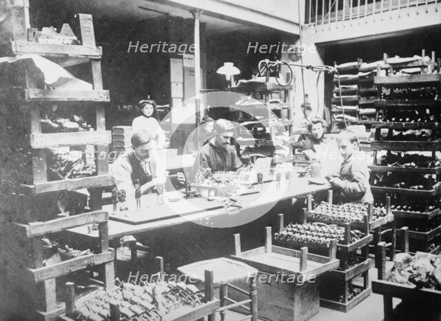 Making Xmas Toys, between c1910 and c1915. Creator: Bain News Service.
