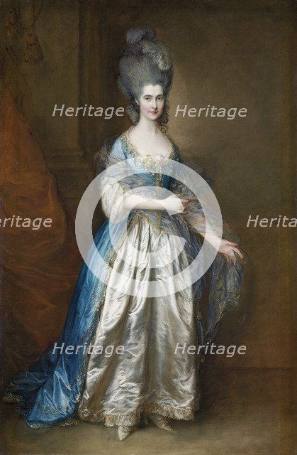 Portrait of Miss Read, later Mrs William Villebois, ca 1776. Artist: Gainsborough, Thomas (1727-1788)
