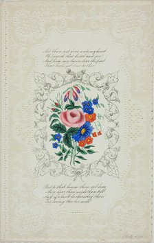 Art Thou Not Dear Unto My Heart (valentine), c. 1850. Creator: Unknown.